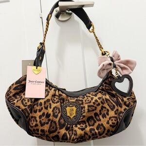 NWT Juicy Couture Brown Leopard Print Bag